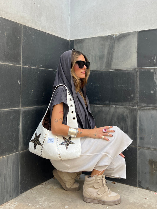 Astro White maxi bag